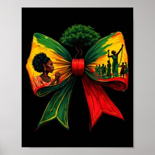 Black History Coquette African American Women Mela Poster