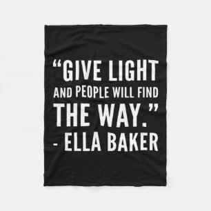 Black History - Ella Civil Rights Baker African Am Fleece Blanket