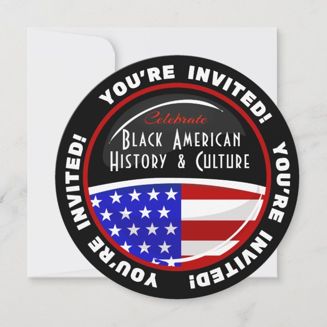 Black History Event Customisable Invitations (Front)