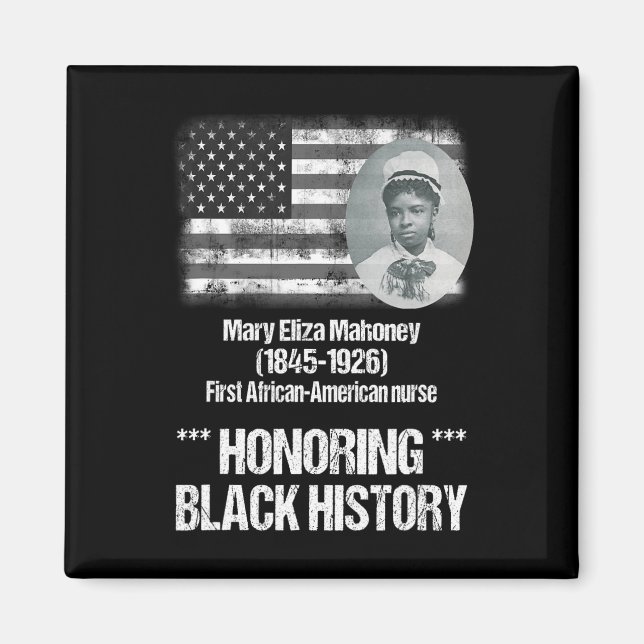 Black History Featuring 1st African American Nurse Magnet (Front)