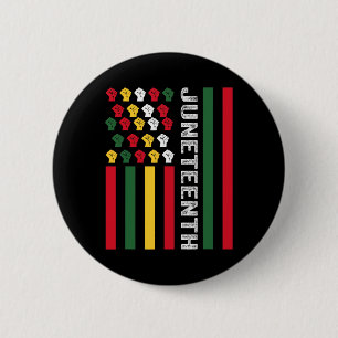Black History Flag African American Since 1865 6 Cm Round Badge