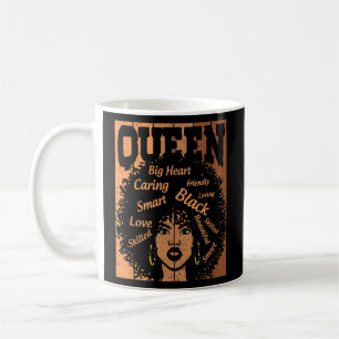 Black History For Women Black Strong Queen Afro Am Coffee Mug
