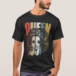 Black History for Women - Educated Strong Black Qu T-Shirt