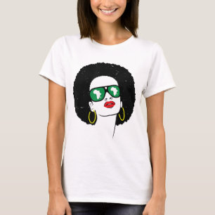 Black History Gift for Women Afro American Pan Afr T-Shirt