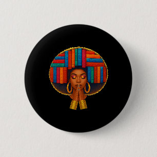 Black History Girl Women Book Lover Education Is F 6 Cm Round Badge