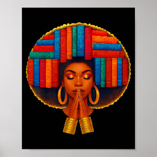 Black History Girl Women Book Lover Education Is F Poster