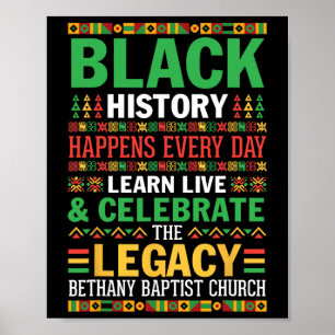 Black History Happens Every Day Learn Live Celebra Poster