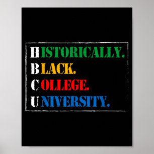 Black History Hbcu Historically Black College And Poster
