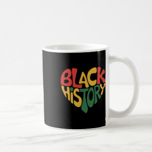Black History Heart Black History Month Pride Coffee Mug
