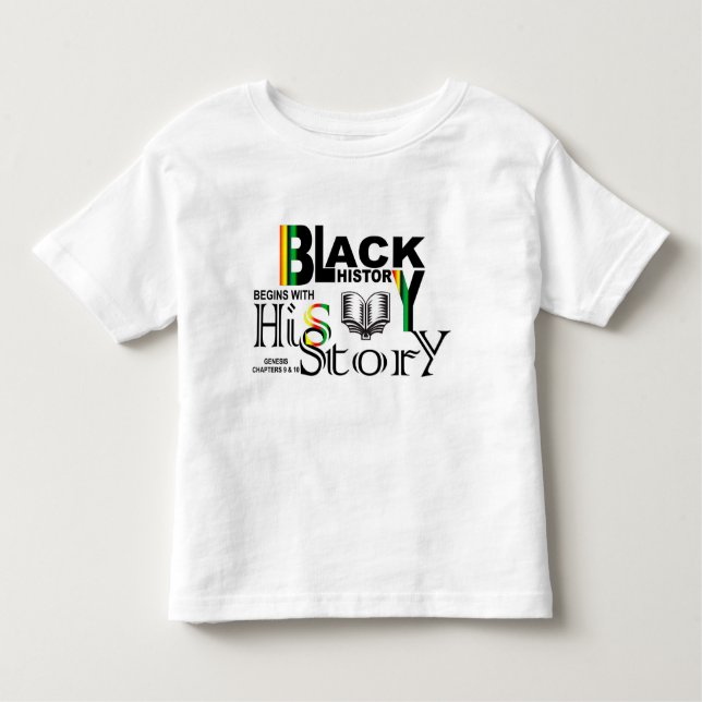 Black History-HiSStory Toddler T-shirt (Front)