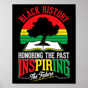 Black History Honoring Past Inspiring Future Junet Poster