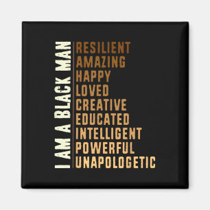 Black History Honouring Past Inspiring Future Men Magnet