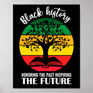Black History Honouring Past Inspiring The Future Poster