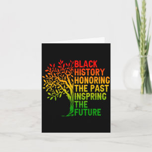 Black history honouring the past african pride card