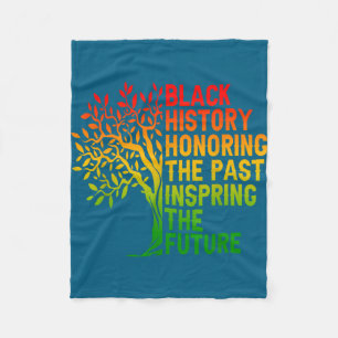 Black history honouring the past african pride fleece blanket