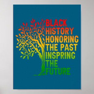 Black history honouring the past african pride poster