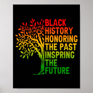 Black history honouring the past african pride poster