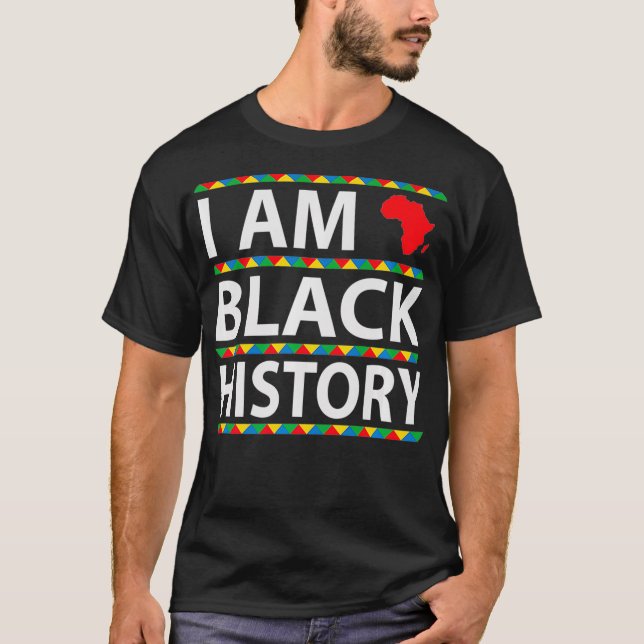 Black History I am Black History Premium  T-Shirt (Front)