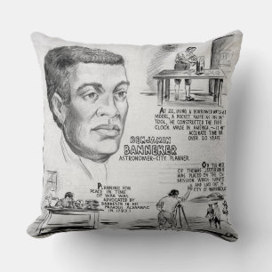 Black History Icon: Benjamin Banneker, Scientist Cushion