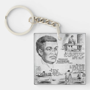 Black History Icon: Benjamin Banneker, Scientist Key Ring