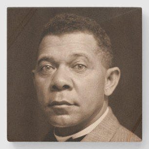 Black History Icon: Booker T Washington, Portrait Stone Coaster