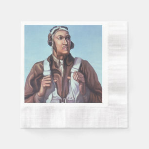Black History Icons: Aviators of WW2, US Pilots Napkin