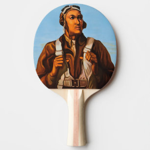 Black History Icons: Aviators of WW2, US Pilots Ping Pong Paddle