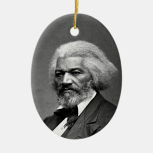 Black History Icons: Older Frederick Douglass Ceramic Ornament