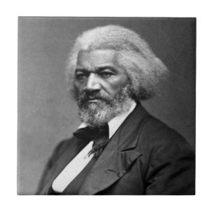 Black History Icons: Older Frederick Douglass Ceramic Tile
