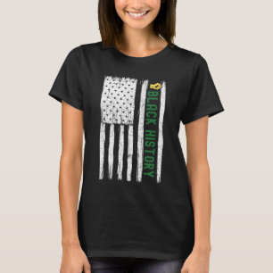Black History In USA Flag Month African American T-Shirt