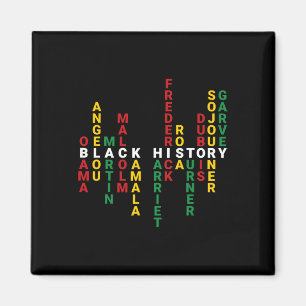 Black History Inspiring Black Leaders African Amer Magnet