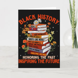 Black History Inspiring The Future African Outfit Card