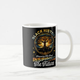 Black History Inspiring The Future Melanin America Coffee Mug
