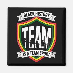 Black History Is A Team Sport Unity For Kids Youth Magnet
