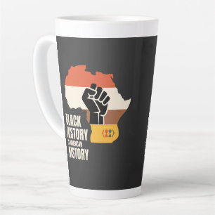 Black History Is American History Culture Heritage Latte Mug