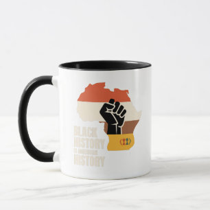 Black History Is American History Culture Heritage Mug