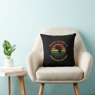 Black History Is American History Cushion