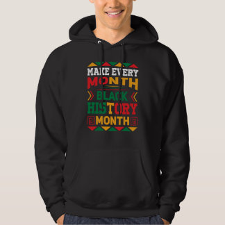 Black History Is American History Patriotic Africa Hoodie