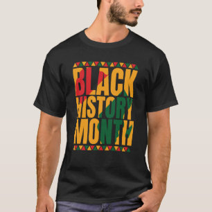 Black History Is American History Patriotic Africa T-Shirt
