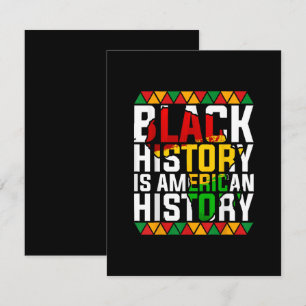 Black History Is American History Patriotic Card