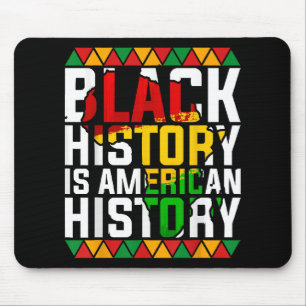 Black History Is American History Patriotic Mouse Pad