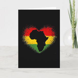 Black History Is My Valentine African Pride Card