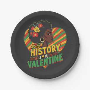 Black History Is My Valentine Black History Month  Paper Plate