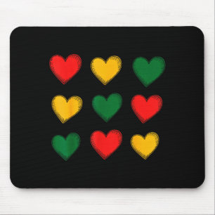 Black History Is My Valentine Black Women Pan Afri Mouse Pad