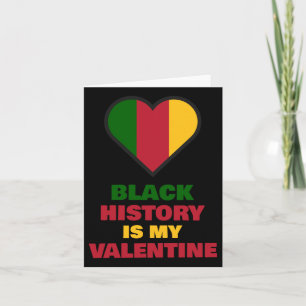 Black History Is My Valentine Sticker1 Card