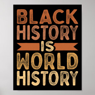 Black History Is World History African American Pr Poster