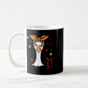 Black History Juneteenth Goose Coquette Bow Ndana Coffee Mug