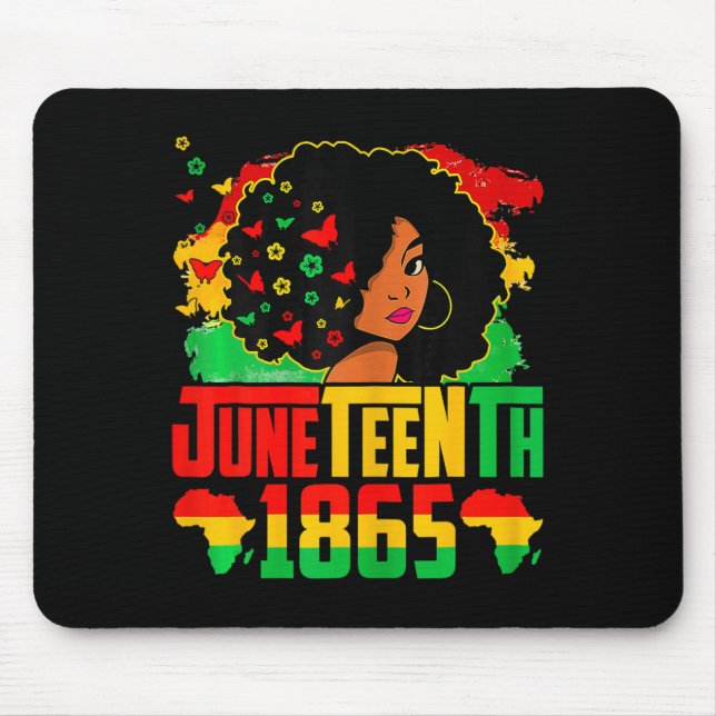 Black History Juneteenth Is My Independence Day Bl Mouse Pad (Front)