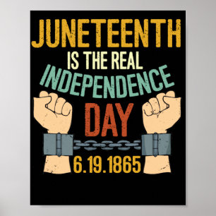 Black History Juneteenth Is the Real Independence Poster