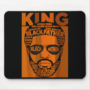 Black History King Father Melanin African American Mouse Pad